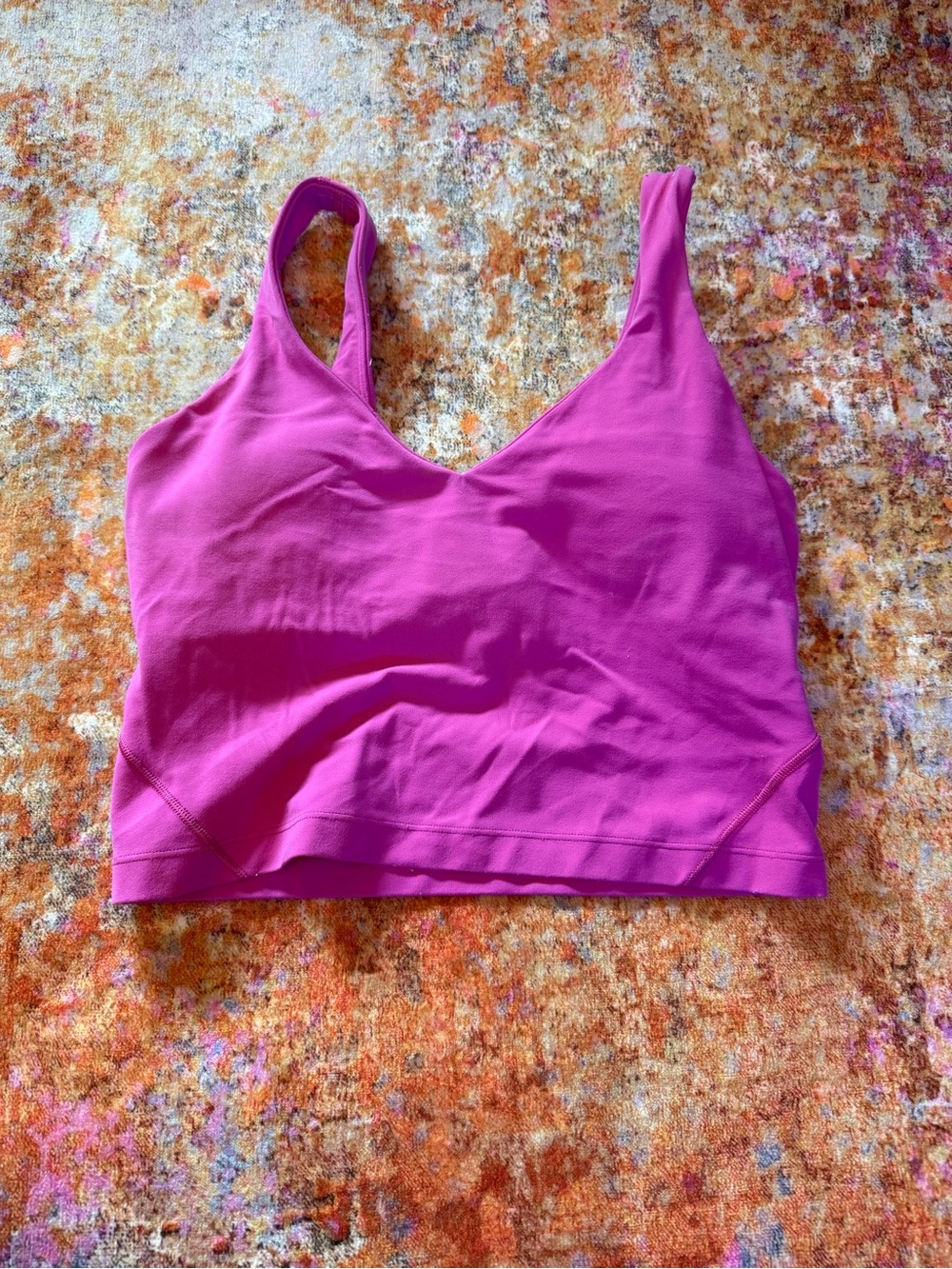 lululemon athletica V-Neck Bralette in Bright Magenta